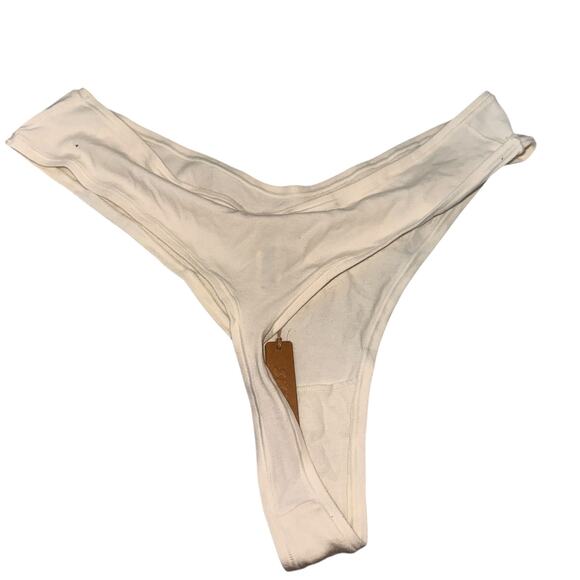Skims Cotton Jersey Dipped Thong Underwear Panties Marble New with tags Size 4X - Picture 3 of 3